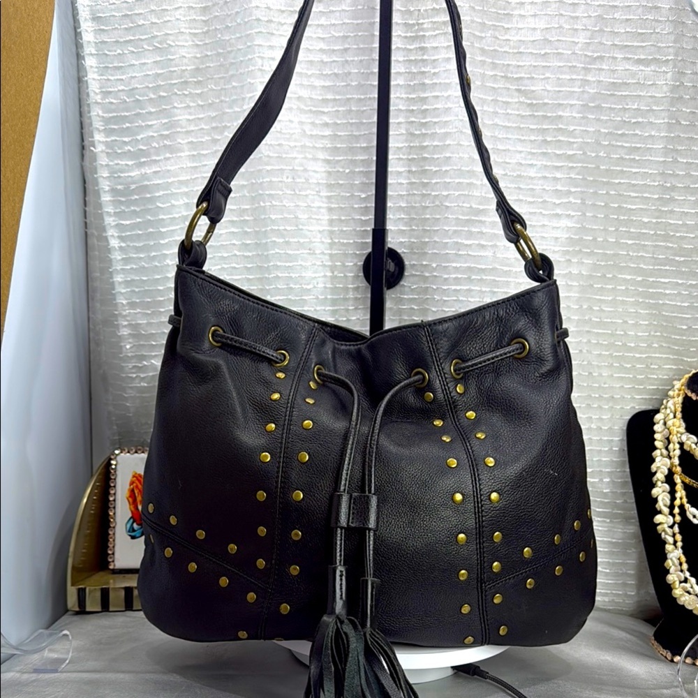 (E4) Paradox Vintage Y2K Studded Leather Handbag/Purse